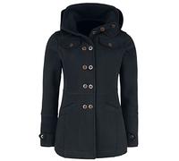 RED by EMP Femme Veste de transition noire en tissu sweat