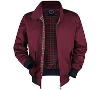 RED by EMP Homme Blouson bombardier rouge bordeaux à col montant M