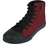 RED by EMP Unisexe Baskets Montantes Noires/Rouges avec Fermeture éclair EU38