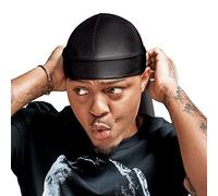 Red by Kiss Bow Wow X Power Wave Extreme Shine Silky Durag pour homme et femme, noir, 1 Count (Pack of 1)