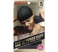 Red By Kiss Power Wave Silky Spandex Durag Black 1ut
