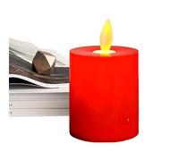 Red Candle - Red Moving Wick Flameless Candles, RedD 3d Moving Flame Battery Candles, Led CandlEes for Outdoor, Indoor, Wedding Decor, Home Decoration, RedS MovingG Flame Candle