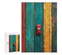 Red Car on Colorful Road -1 Puzzle 1000 Pièces Educa Jouet en Bois Cadeau Unique Décoration Intérieure Jeu Éducatif Challenge Toy Adultes Et Enfants À Partir De 14 Ans 300 PCS