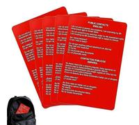 Red Card Contacts publics et résidentiels, anglais et espagnol, Know Your Rights Card, Droits de citoyenneté américaine, Citoyens et non-citoyens sur la façon de faire valoir le droit, Tarjeta roja
