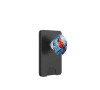 Red Cardinal Bird Blue Starry Night Pink Floral Sky Flower PopSockets PopWallet pour MagSafe