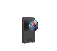 Red Cardinal Bird Phone Grip Pop Up Button Blue Starry Night PopSockets PopWallet pour MagSafe