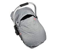 RED CASTLE, Chancelière bébé pour siège auto, Compatible groupe 0, Modulable selon les saisons, Coupe vent, Respirant, Imperméable, Hight Protect, Gris Chiné Dots, 0-12 mois