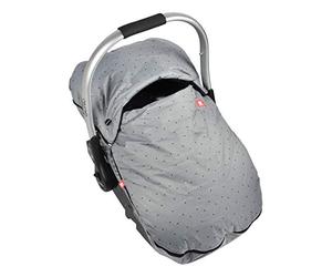 RED CASTLE, Chancelière bébé pour siège auto, Compatible groupe 0, Modulable selon les saisons, Coupe vent, Respirant, Imperméable, Hight Protect, Gris Chiné Dots, 0-12 mois