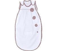 RED CASTLE - Gigoteuse fine vintage 75 cm blanc neige / liberty rose
