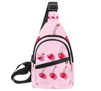 Red Cherries (4) Sac à dos à bandoulière, Multicolore 17., 11.8x7x1.5in/30x18x4cm