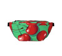 Red Cherries Sac banane léger pour course à pied, marche, randonnée, jogging, multicolore, Taille unique, Sac à dos de