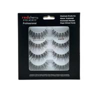 Red Cherry #WSP Wispy Lot de 4 paires de cils professionnels en cheveux naturels pour un look naturel