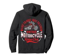 Red Chopper MC Club Motorcycle Custom Biker Sweat à Capuche