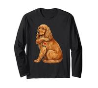 Red Cocker Spaniel I Love Mom Manche Longue