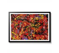 Red Composition par Jackson Pollock, éclaboussures expressionnistes abstraites, décoration murale de paysage, décoration vintage de 1946, poster cadeau, archivage mat, A5 (impression uniquement) - 21