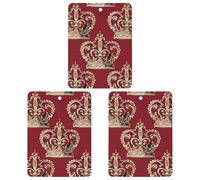 Red Crown Lot de 3 désodorisants carrés à suspendre pour voiture, maison, bureau, style gris