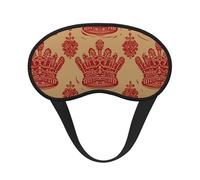 Red Crown Masque de sommeil pour homme et femme - Doux et confortable - Occultant - Pour voyage, yoga, sieste, travail