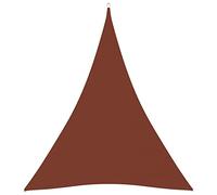Red Cup Living vidaXL Voile d'ombrage en tissu Oxford triangulaire 5x7x7m Terracotta
