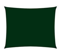 vidaXL Voile de Parasol Voile d'Ombrage Ecran Solaire de Jardin Store de Patio Terrasse Balcon Extérieur Tissu Oxford Rectangulaire 3x4 m Vert Foncé 135485 Vert G