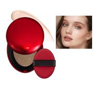 Red Cushion Foundation Texture légère, fini semi-mat portable pendant 72 heures, couvrance modulable, protection solaire, résistant à l'eau, fond de teint clair Red+Shell+Air se concentre sur