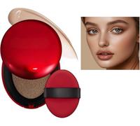 Red Cushion Foundation Texture légère, fini semi-mat portable pendant 72 heures, couvrance modulable, protection solaire, résistant à l'eau, fond de teint clair Red+Shell+Air se concentre sur