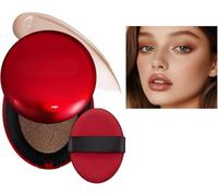 Red Cushion Foundation Texture légère, fini semi-mat portable pendant 72 heures, couvrance modulable, protection solaire, résistant à l'eau, fond de teint clair Red+Shell+Air se concentre sur