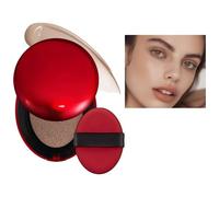 Red Cushion Foundation Texture légère, fini semi-mat portable pendant 72 heures, couvrance modulable, protection solaire, résistant à l'eau, fond de teint clair Red+Shell+Air se concentre sur