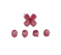 (Red)D-pad Move Action Dpad For Key Abxy X Buttons Set Repair Part Replacement Forps