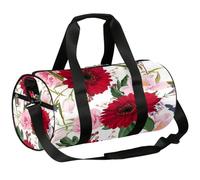 Red Daisy Sac de sport léger pour homme et femme Motif floral printanier, Marguerite, 17.6(L) x 9(W) x 9(H) inch