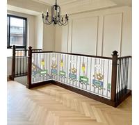 Red de Protección 75 x 900 cm Impermeable, Material de Malla Resistente, Protección Anticaída, Fuerte y Ajustable, Red Anticaída Para Balcón y Valla Para Niños Mascotas, C