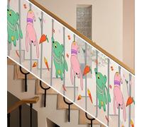 Red de Seguridad 50 x 800 cm Impermeable, Material de Malla Resistente, Protección Anticaída, Fuerte y Ajustable, Red Anticaída Para Balcón y Valla Para Niños Mascotas, C