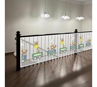 Red de Seguridad 80 x 360 cm Impermeable, Material de Malla Resistente, Protección Anticaída, Fuerte y Ajustable, Malla de Seguridad Para Escaleras Para Niños Mascotas, B