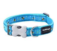 Red Dingo Bucklebone Collier pour Chien Motif Bourdon Turquoise Taille L 25 mm