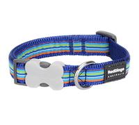Red Dingo Collier pour Chien à Rayures Bleu foncé Taille L