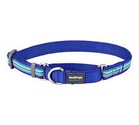 Red Dingo Collier pour Chien Martingale à Rayures Bleu 20 mm x 32-47 cm Taille M