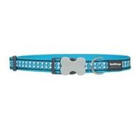Red dingo - collier réfléchissant pour chien - turquoise - s