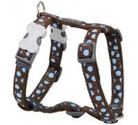 Red dingo - harnais design pour chien - marron pois bleus - xl Marron G