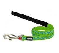 Red dingo - laisse design pour chien - vert étoiles bleues - l Vert G