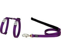 RED DINGO Laisse/Harnais pour Chat Violet Tour de Cou 21 à 35 cm/Laisse 1,2 m