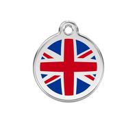 Red Dingo Médaille pour Chien Motif Drapeau Anglais 30 mm