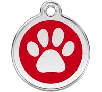 RED DINGO Médaille pour Chien Rouge Patte 38 mm