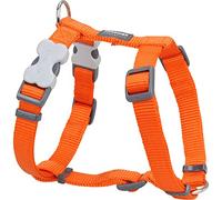 Harnais réglable pour chien Red Dingo Orange 15 mm
