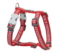 Harnais pour Chien Red Dingo Rouge Os Réfléchissant 30-48 cm