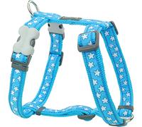 - harnais design pour chien - bleu étoiles blanches - l