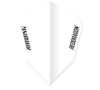 RED DRAGON Airwing Lot de 3 ailettes de fléchettes moulées en V Blanc