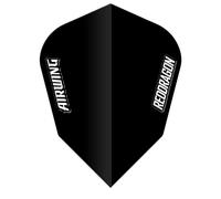 RED DRAGON Airwing Unique Moulded Vol de fléchettes standard en V Noir 1 jeu par paquet (3 ailettes au total)