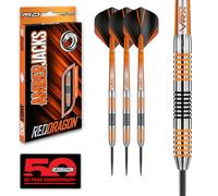 RED DRAGON Amberjack 4: 23g Fléchettes Pointes Acier avec Ailettes et Tiges de Flechettes