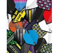 RED DRAGON Bargain Assorted Dart Flights 25 Sets