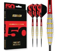 RED DRAGON - Chunky Stumpy 3 - Set de fléchettes tungstène 24g - Fléchettes à Pointe Acier Professionnelles, Collection Classiques 50 Ans, Fléchettes Haute Performance