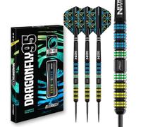RED DRAGON Darts - Dragonfly 95 Série - 95% Tungstène Professionnelle Pointe en Acier Jeu de fléchettes avec ailettes et tiges de fléchettes - Disponible en 22g, 23g, 24g, 25g & 26g